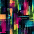Glitchcore seamless pattern Royalty Free Stock Photo