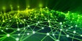 neon communication network background, generative Ai