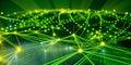 neon communication network background, generative Ai