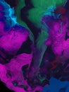 Neon creative painting, abstract hand painted background, marble texture Royalty Free Stock Photo