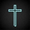 Neon cross, glowing cross, religion, Christianity, Jesus crosses