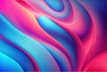 Neon curves abstract background pink blue strokes
