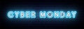 Neon Cyber Monday Banner.