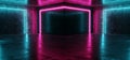 Neon Cyber Sci Fi Futuristic Modern Purple Pink Blue Glowing Led Laser Dance Club Lights Dark Grunge Concrete Reflective Room