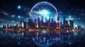 neon data sphere