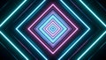 Neon Diamond Infinity: A Captivating Glow of Futuristic Geometry Royalty Free Stock Photo