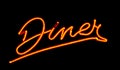 Neon Diner sign Royalty Free Stock Photo