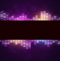 Neon Disco Music Background Royalty Free Stock Photo