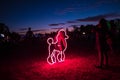 Neon Dog Park Sign