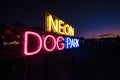 Neon Dog Park Sign