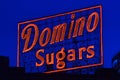 A neon Domino Sugar sign