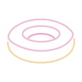 neon donut icon