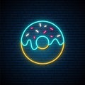 Neon Donut sign.