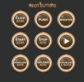 Neon dowload buttons