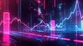 Neon Dynamics: Abstract Graphs and Charts
