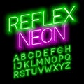 Neon font Royalty Free Stock Photo