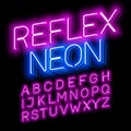 Neon font Royalty Free Stock Photo