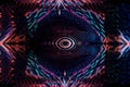 neon fusion: mesmerizing abstract light patterns