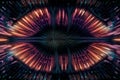 neon fusion: mesmerizing abstract light patterns