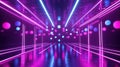 Neon futuristic cybernetic digital blockchain technology abstract background