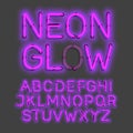 Neon Glow alphabet