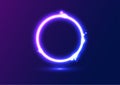 Neon Glow Circle Ring Drop Liquid Futuristic Fantasy Abstract Background