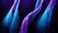 neon glow light motion blur purple blue flare dark AI generated