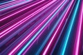 Neon glow lights retro cyber triangle blue purple glow glowing lights abstract grunge concrete tunnel room sci fi futuristic empty Royalty Free Stock Photo