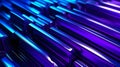 Neon glow shiny purple rectangle blocks surface 3D illustration, futuristic techonolgy abstract background. Generative AI