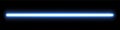 Neon glow stick. Blue laser ray.