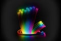 Neon glow sticks, creative digital illustration painting Royalty Free Stock Photo
