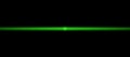 Neon glowing green line. Flash light. Abstract illustration with blurred glowing lights. Background with shining flares. Wide form