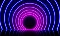 Neon glowing lines, magic energy space light concept, abstract background2 Royalty Free Stock Photo