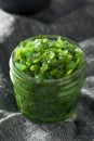 Neon Green Chicago Style Pickled Relish Royalty Free Stock Photo