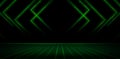 neon green glowing in the dark illustration of abstract background green looping animation Royalty Free Stock Photo