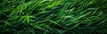 Fluted Lines on Neon Green Grass Meadow - Abstract Texture Background Pattern