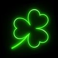 Neon green shamrock