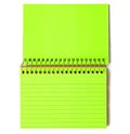 Neon Green Spiral-Bound Note Cards