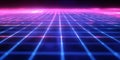 Neon Grid Background Abstract Digital Art Royalty Free Stock Photo