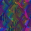 Neon grunge triangle seamless texture
