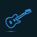 neon guitar.