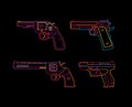 Neon Handgun sign