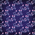 Neon Heart Brick Wall Vector Illustration Royalty Free Stock Photo