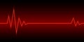 Neon Heartbeat or pulse. Vector illustration