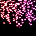 Neon Hearts Royalty Free Stock Photo