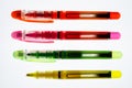 Neon highlighter pens