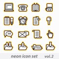 Neon icon set
