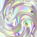 Neon iridescent pastel waves, ai generation