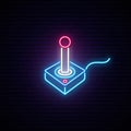 Neon joystick sign.