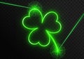 Neon laser with clover